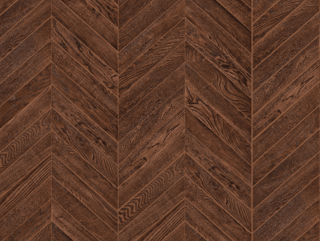 Chevron Smokey Chocolate Oak
