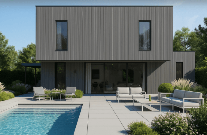 Ecowud Cladding Ash Grey