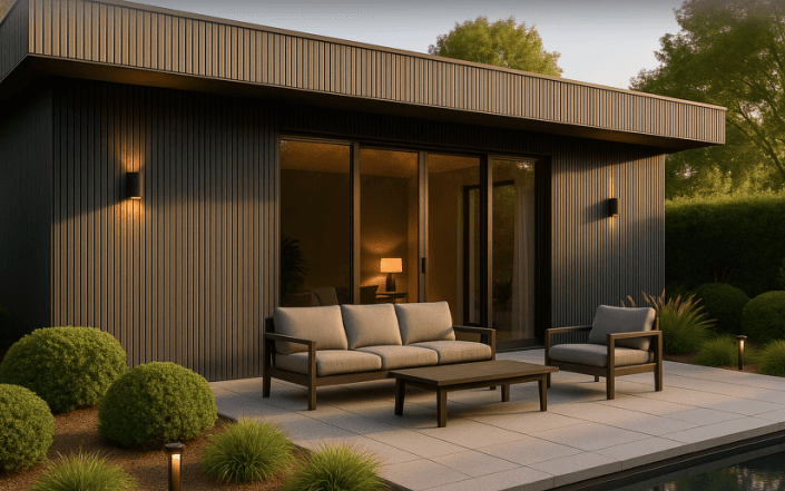 Ecowud Cladding Dark Walnut