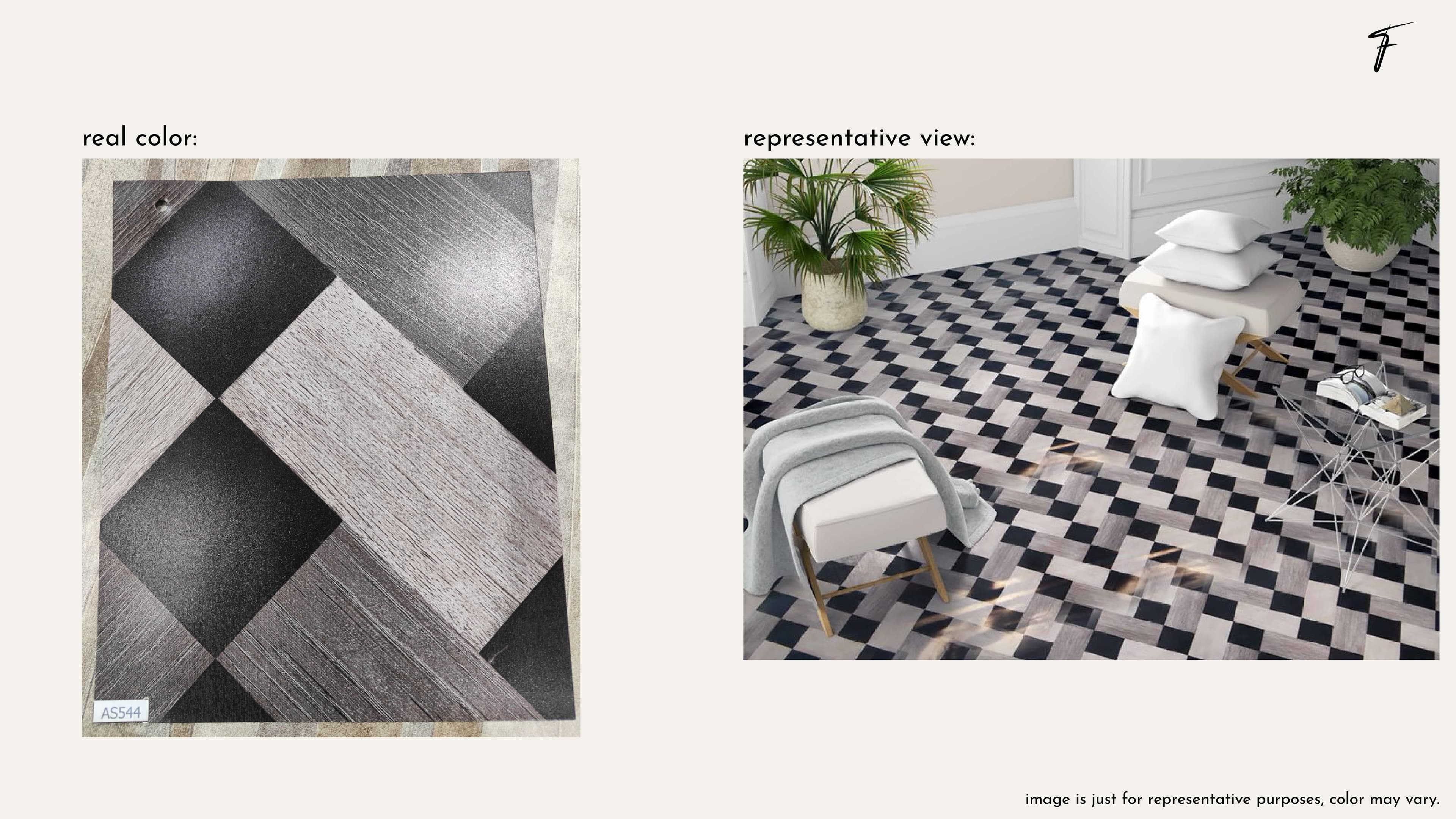 ₹13/SQFT BUDGET VINYL FLOORING — Whites & Neutrals thumbnail 13