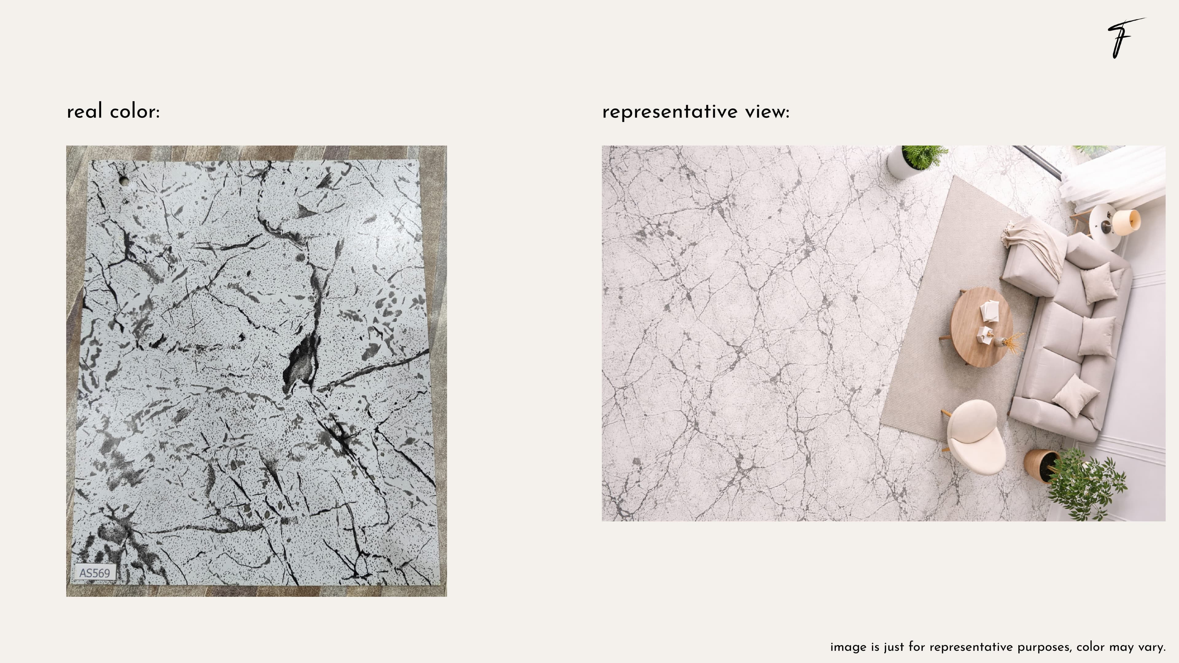 ₹13/SQFT BUDGET VINYL FLOORING — Whites & Neutrals thumbnail 17