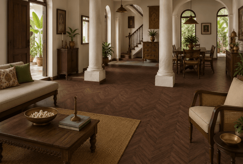 Chevron Brown Walnut — Beiges & Browns thumbnail 3