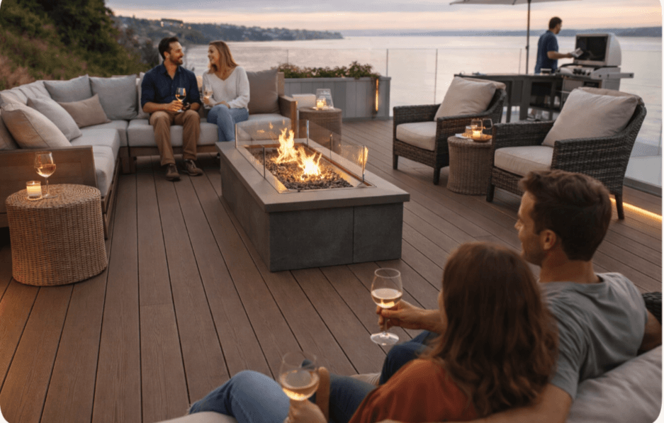 Ecowud Decking Chocolate Brown — Beiges & Browns thumbnail 2